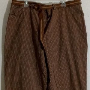 White Stag Women's Shorts Plus Size 26W Brown